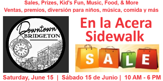 Sidewalk Expo Sale Banner Eng and Span June 15 2024