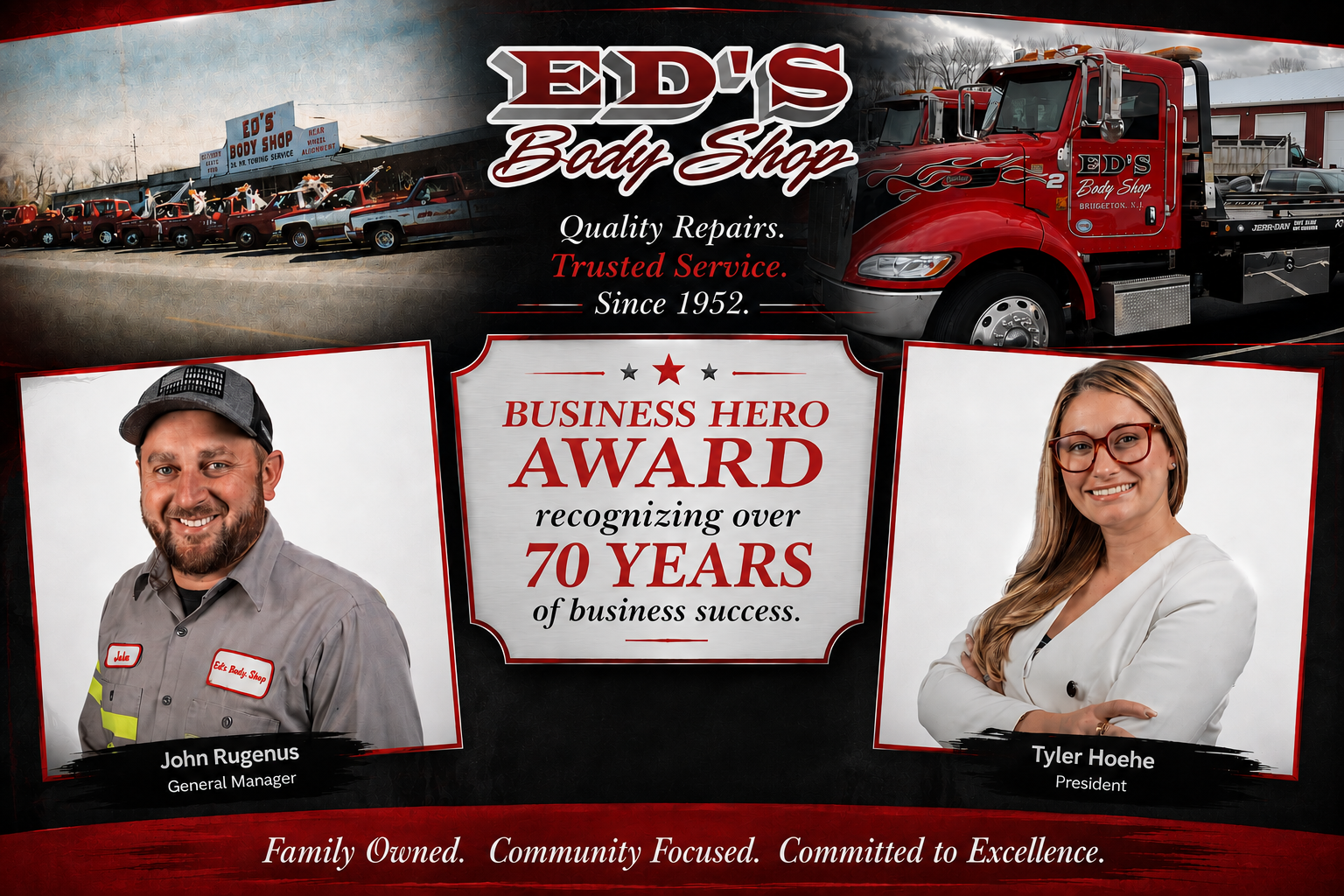 Ed's Body Shop Collage