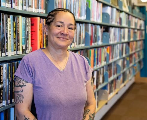 Michelle at Library