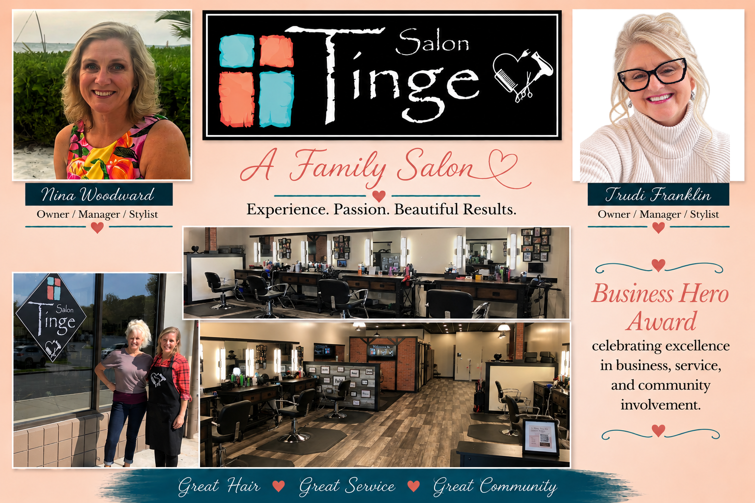Salon Tinge Collage
